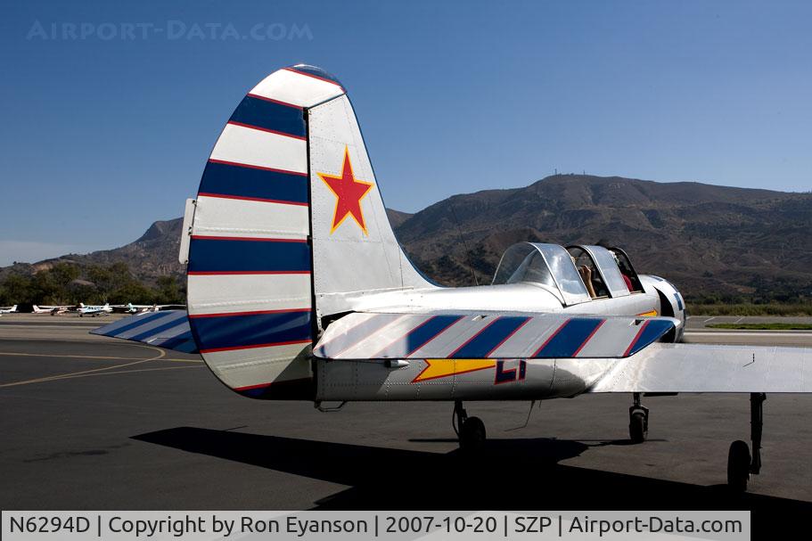 N6294D, 1983 Yakovlev Yak-52 C/N 833611, YAK 52