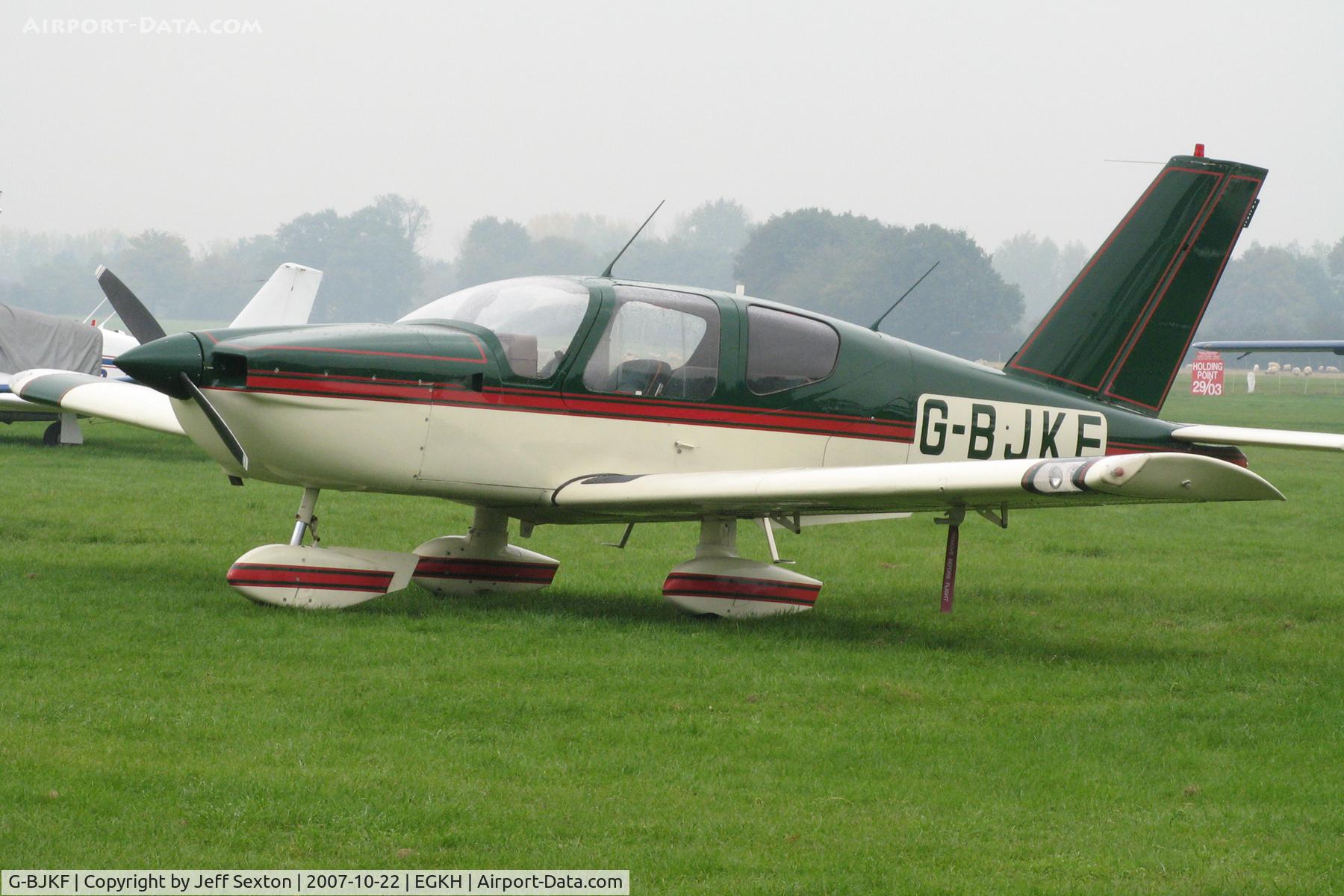 G-BJKF, 1981 Socata TB-9 Tampico C/N 240, TB9 Tampico parked at Headcorn