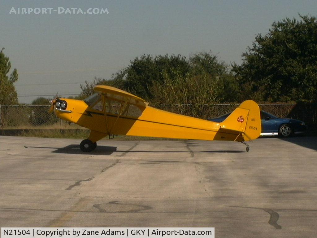 N21504, 1938 Piper J3C-65 Cub Cub C/N 2360, At Arlingotn Muni