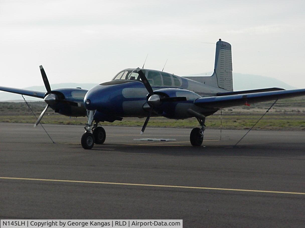 N145LH, 1957 Beech E50 Twin Bonanza C/N LH145, On ramp at Richland Wa