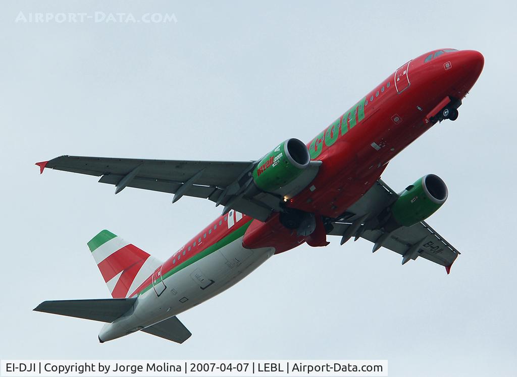 EI-DJI, 2002 Airbus A320-214 C/N 1757, Climbing after take off RWY 07R.