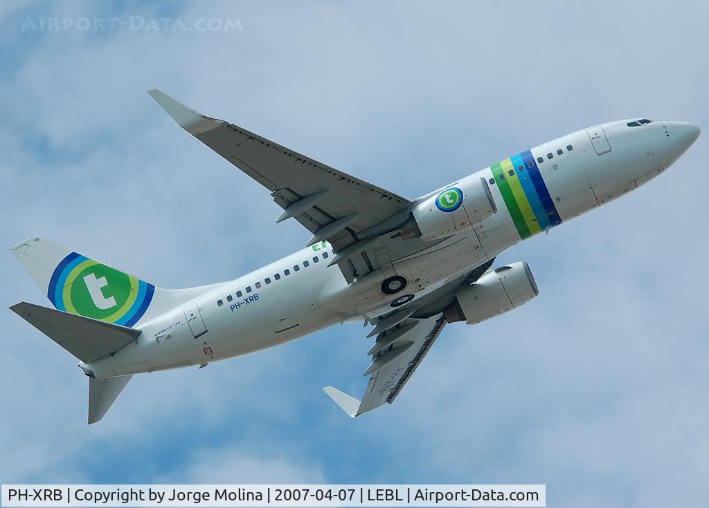 PH-XRB, 2003 Boeing 737-7K2 C/N 28256, Taking off RWY 07R.