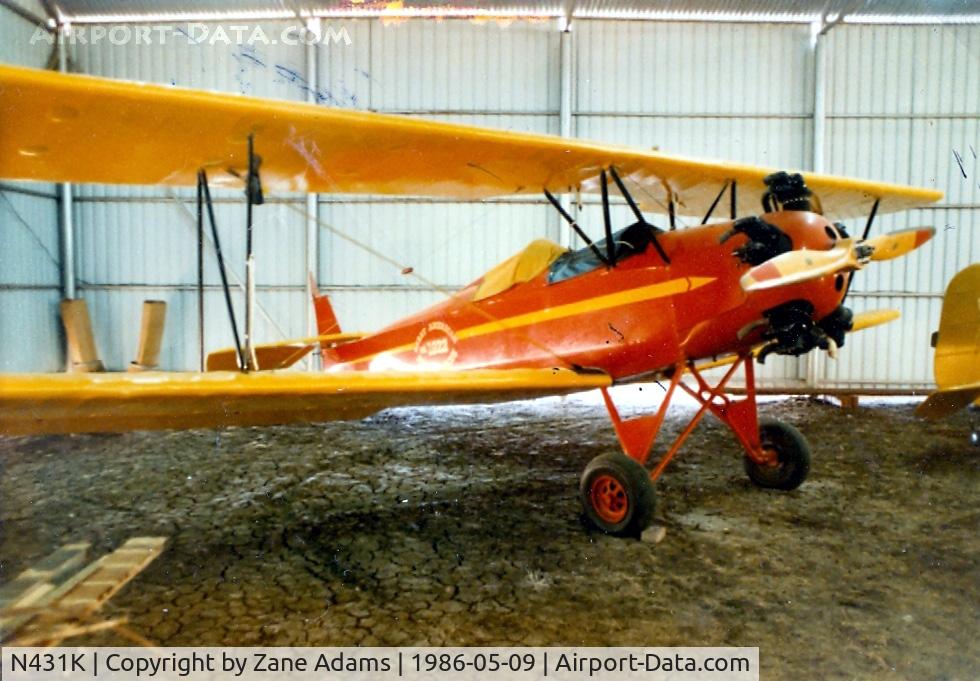 N431K, 1929 Fleet Model 2 C/N 154, In the hanger at former Justin Time Airport