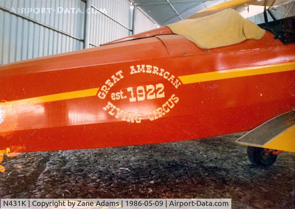 N431K, 1929 Fleet Model 2 C/N 154, In the hanger at former Justin Time Airport