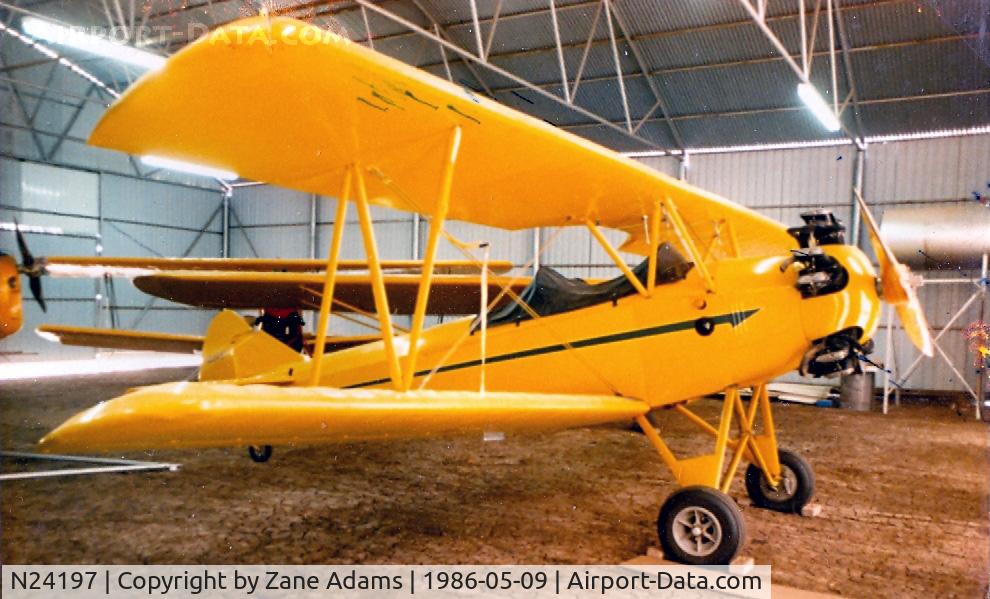 N24197, 1941 Fleet 16B Finch II C/N 303, In the hanger at former Justin Time Airport