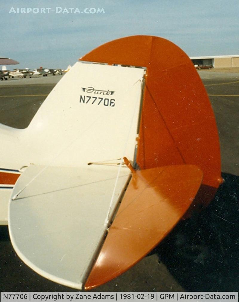 N77706, 1949 Funk B85C C/N 335, On the ramp at Grand Prairie Muni