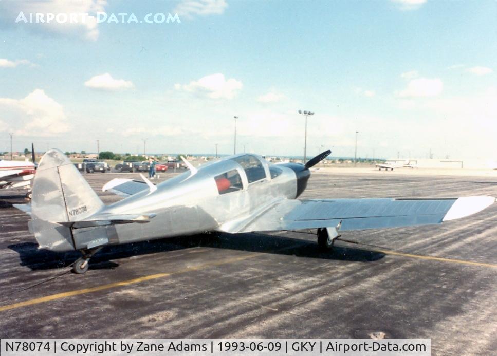 N78074, 1946 Globe GC-1B Swift C/N 2074, On the ramp at Arlington Muni