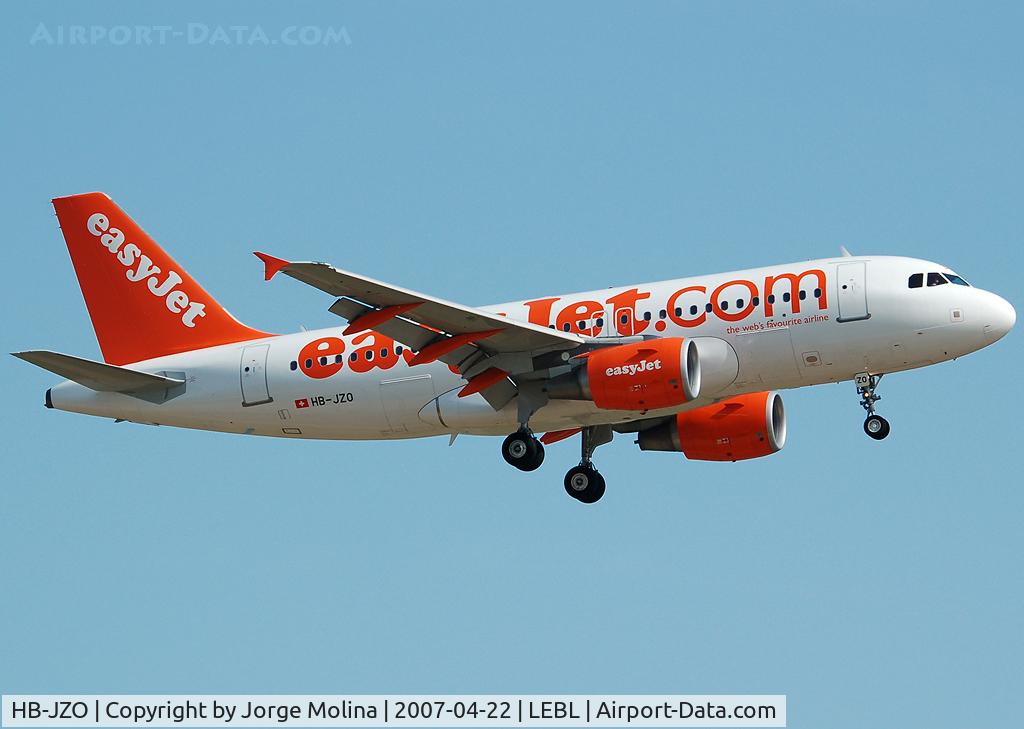 HB-JZO, 2005 Airbus A319-111 C/N 2398, Clear to land RWY 25R.
