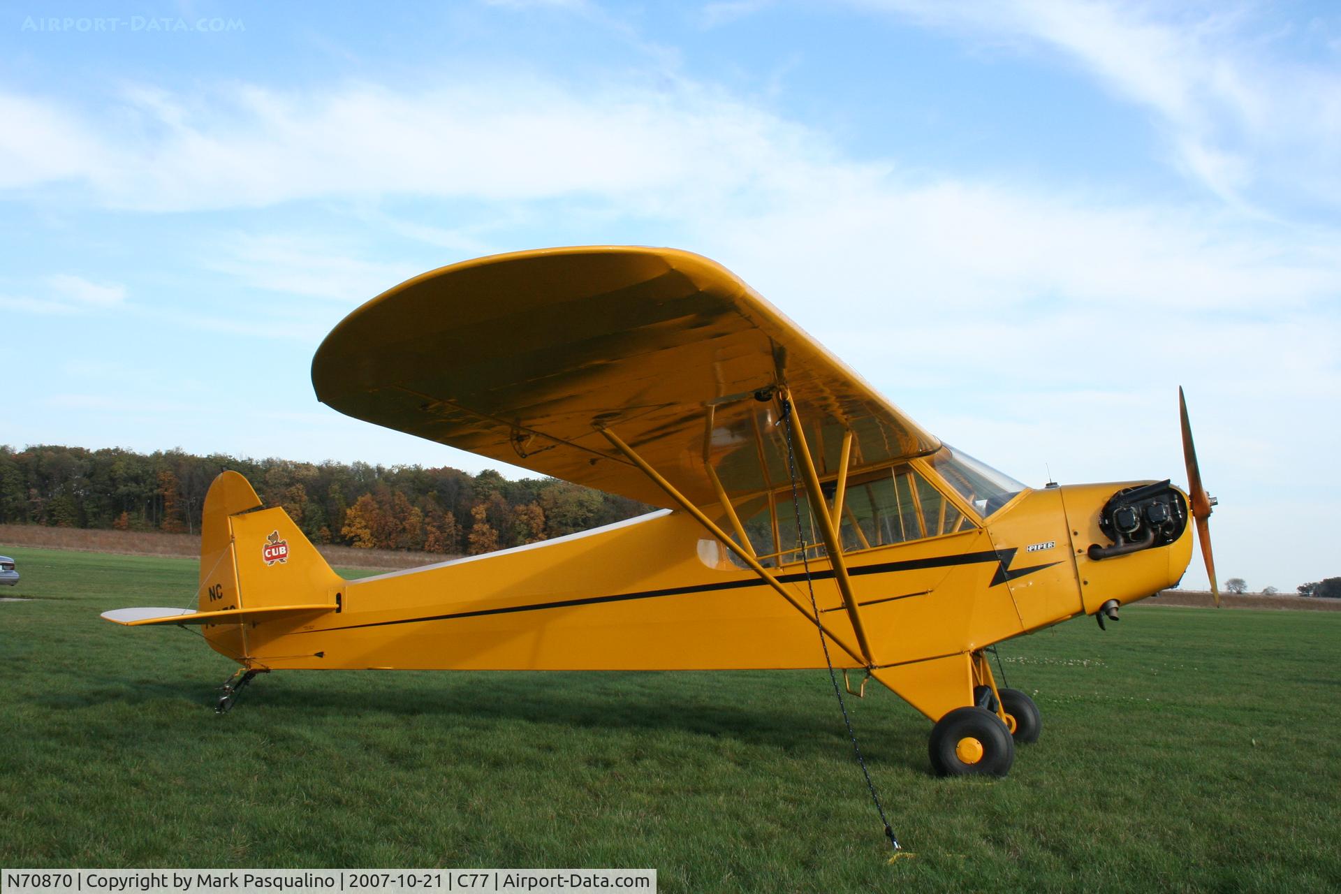 N70870, Piper J3C-65 Cub Cub C/N 17892, Piper J3C-65