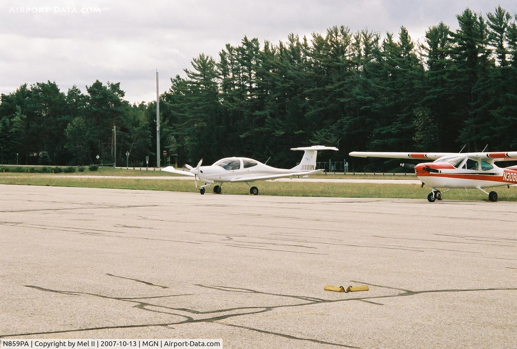 N859PA, Diamond DA-40 Diamond Star C/N 40.264, Parked @ Harbor Springs Airport (MGN)