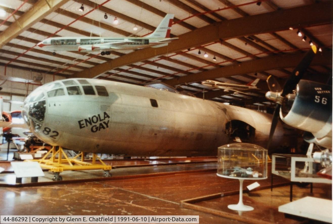 44-86292, 1944 Boeing B-29-45-MO Superfortress C/N Not found 44-86292, B-29A Enola Gay at the Paul Garber Restoration Facility of the National Air & Space Museum