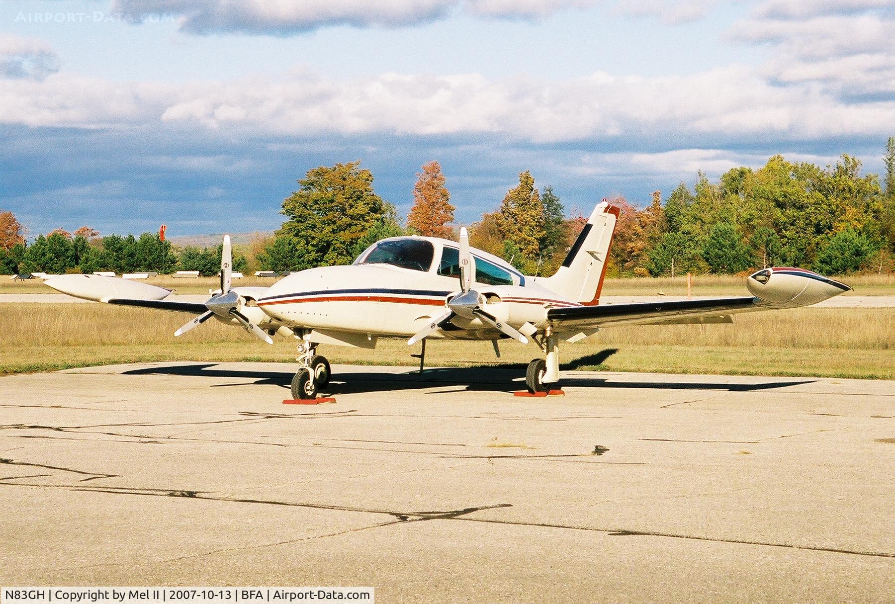 N83GH, 1978 Cessna T310R C/N 310R1285, Parked @ Boyne Mountain Airport (BFA)