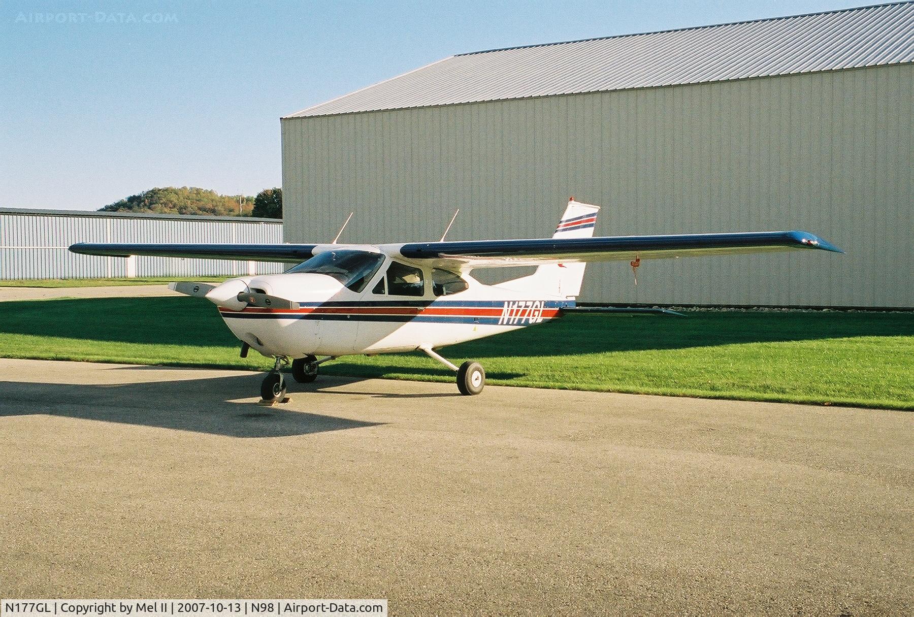 N177GL, 1974 Cessna 177B Cardinal C/N 17702177, Parked @ Boyne City Municipal (N98)