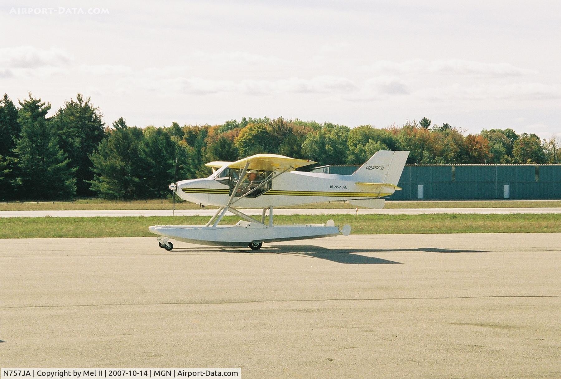 N757JA, 2006 Bowman Andrew H S-6-S C/N 0070, Taxi from landing RWY 28 @ Harbor Springs Airport (MGN)