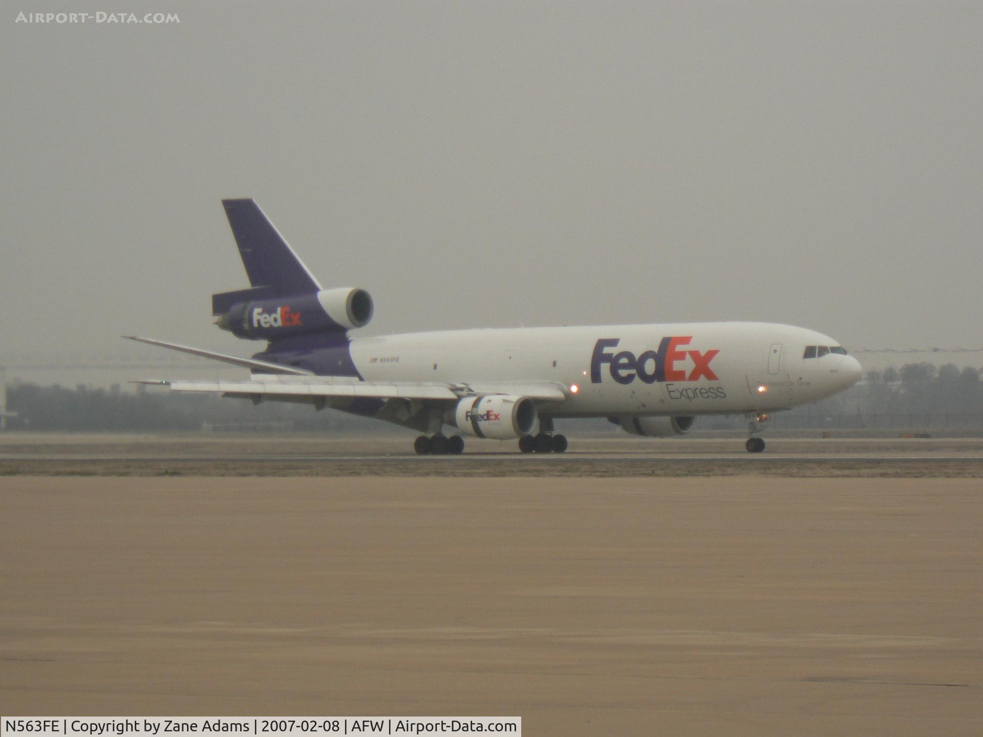 N563FE, 1978 McDonnell Douglas MD-10-10F C/N 46948, Landing at Alliance Fort Worth