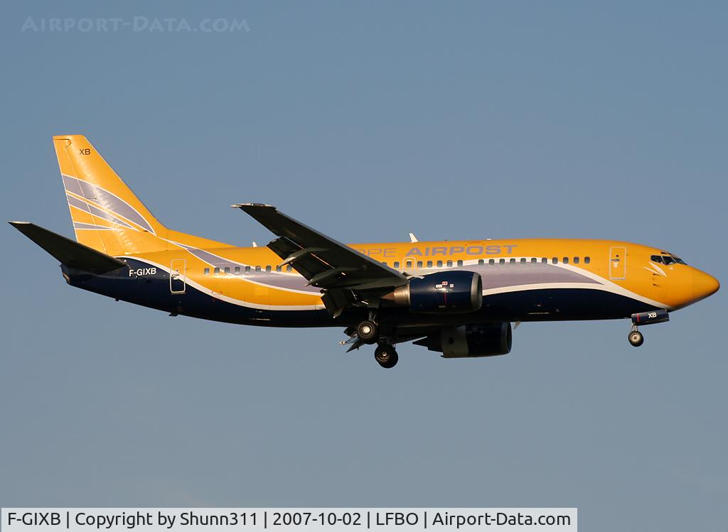 F-GIXB, 1990 Boeing 737-33A(QC) C/N 24789, Landing rwy 14R