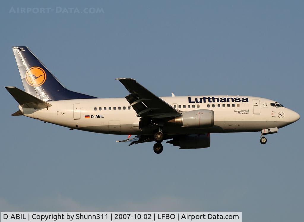 D-ABIL, 1991 Boeing 737-530 C/N 24824, Landing rwy 14R