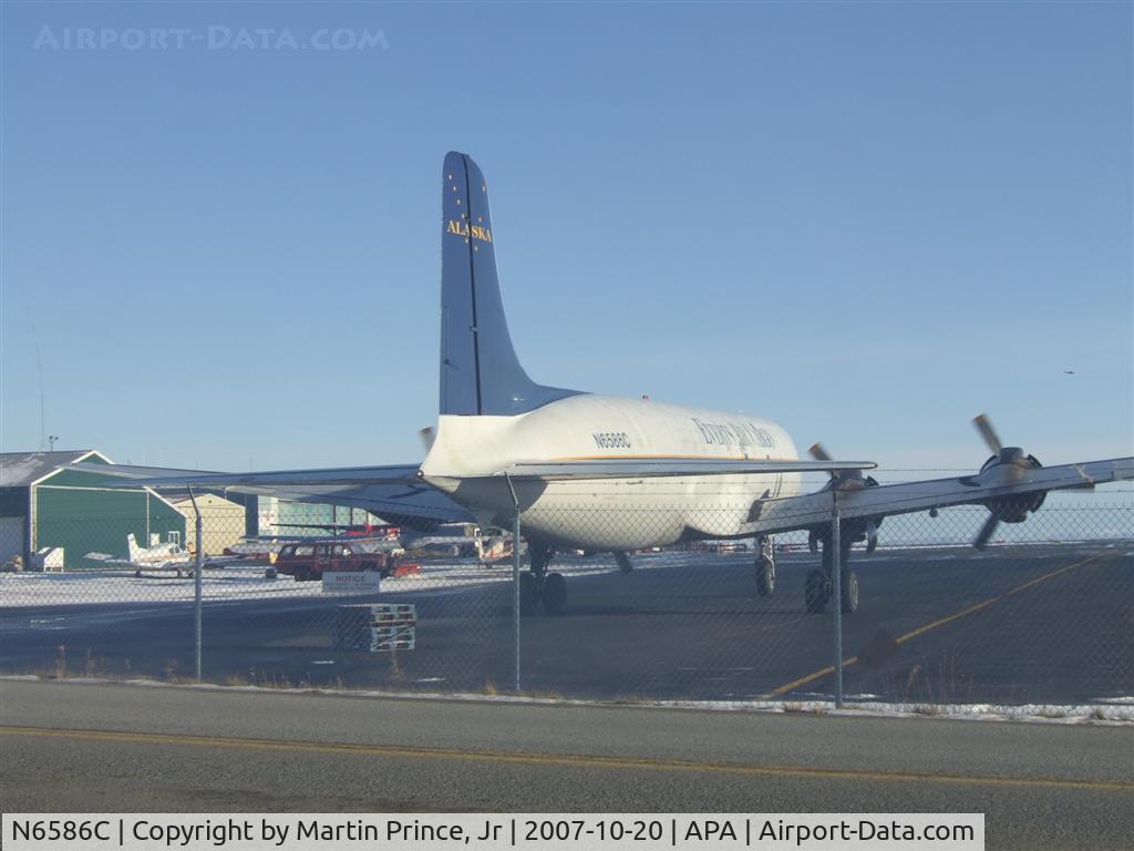 N6586C, 1957 Douglas DC-6B C/N 45222, Smoky Run-up