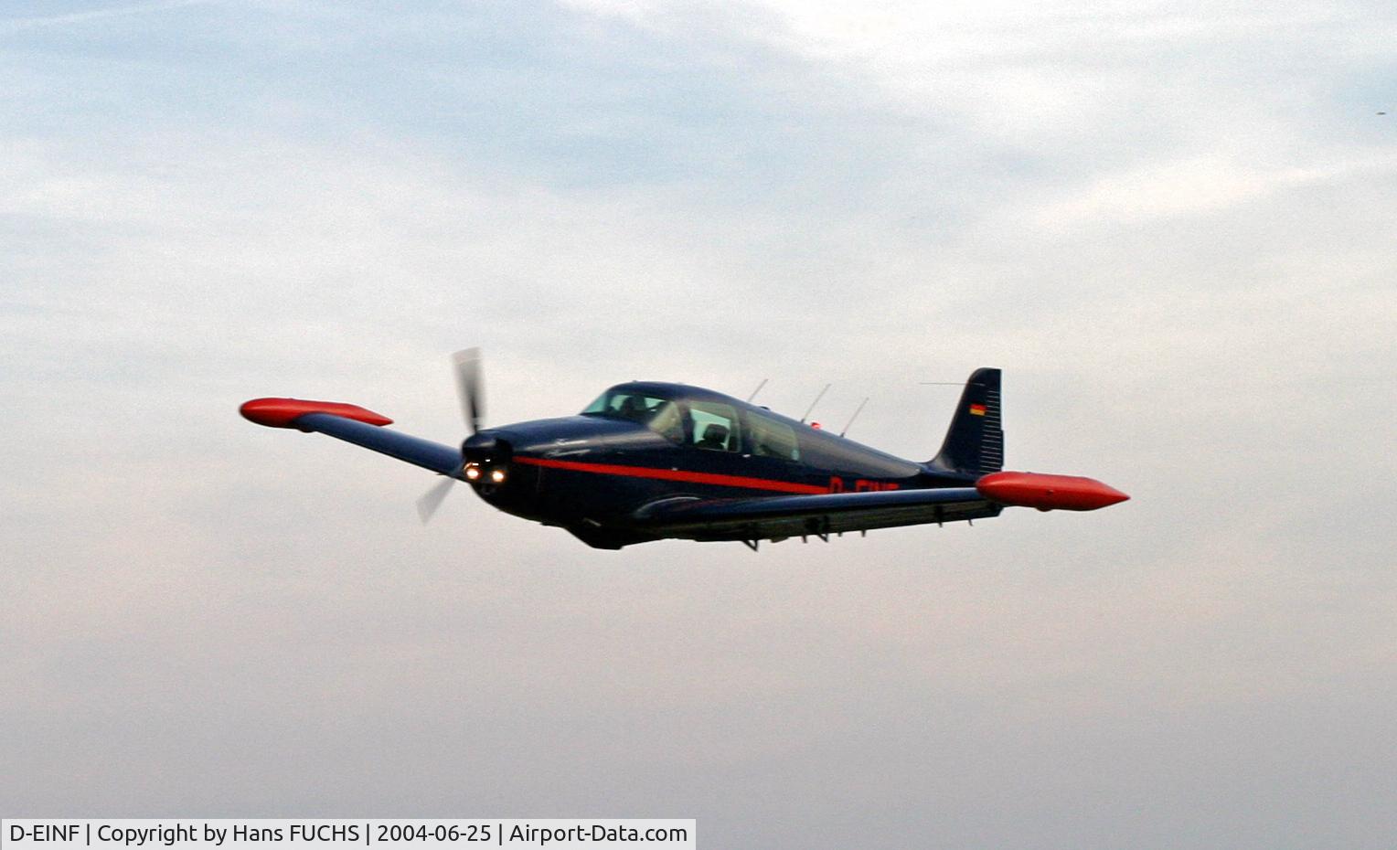 D-EINF, 1970 Navion Rangemaster H C/N NAV-4-2546, Arriving at home (EDRS)