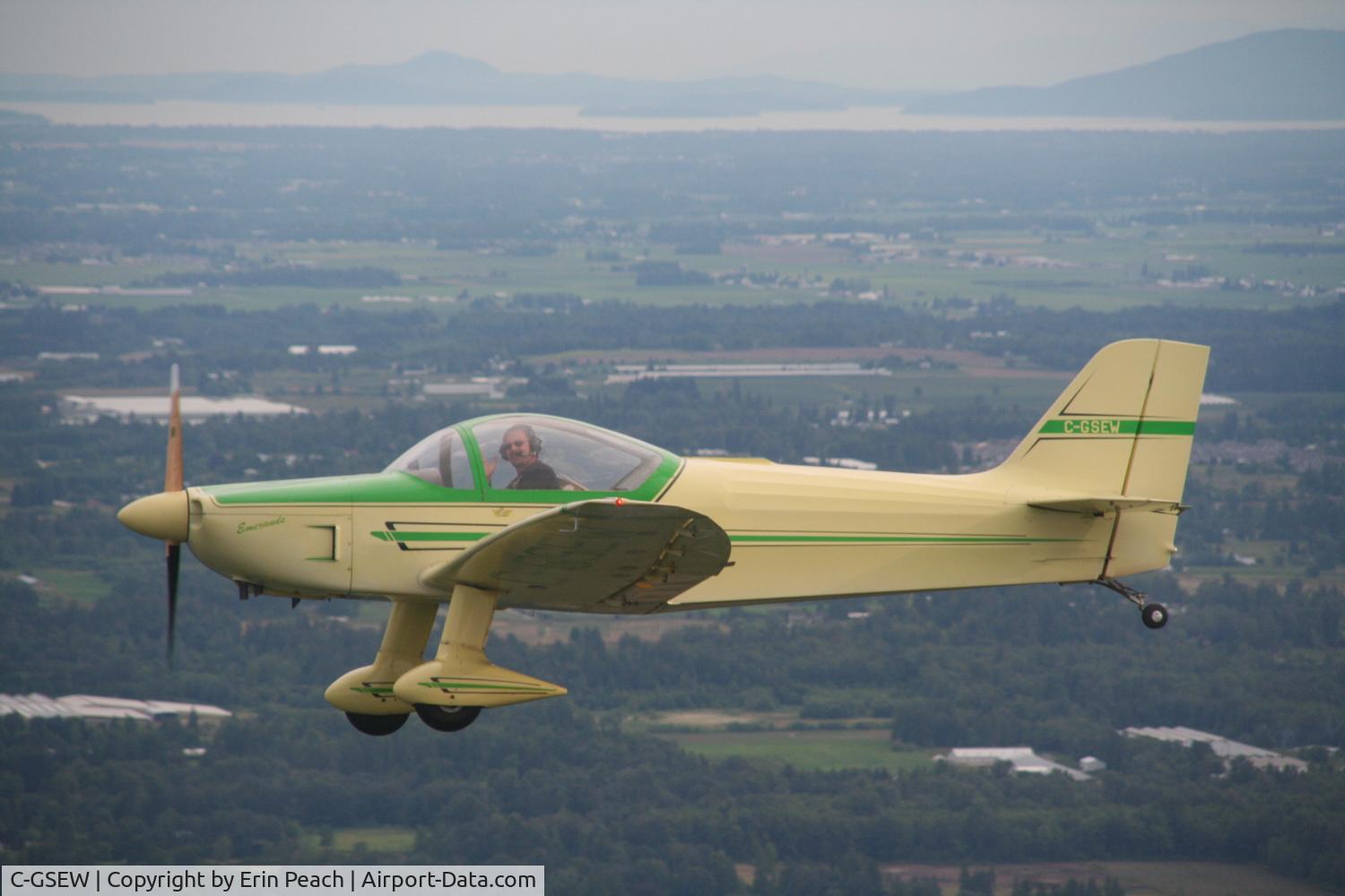 C-GSEW, 1980 Piel CP-328 Super Emeraude C/N CEW70-80, Piel Emeraude over Mission, BC