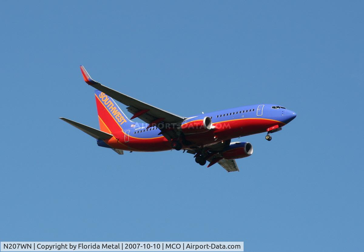 N207WN, 2005 Boeing 737-7H4 C/N 34012, Southwest