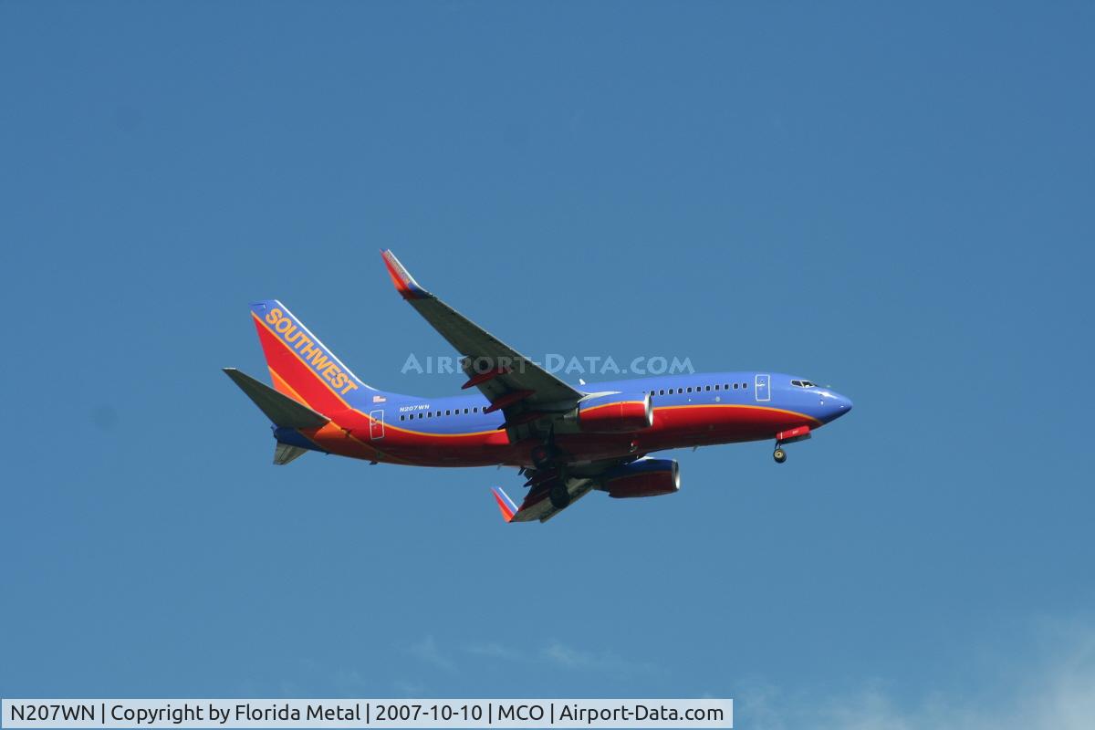 N207WN, 2005 Boeing 737-7H4 C/N 34012, Southwest