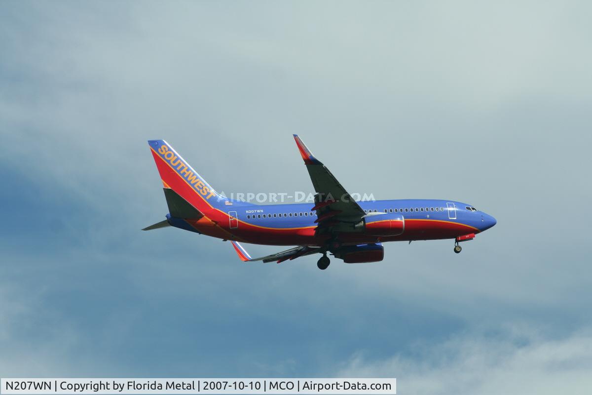 N207WN, 2005 Boeing 737-7H4 C/N 34012, Southwest