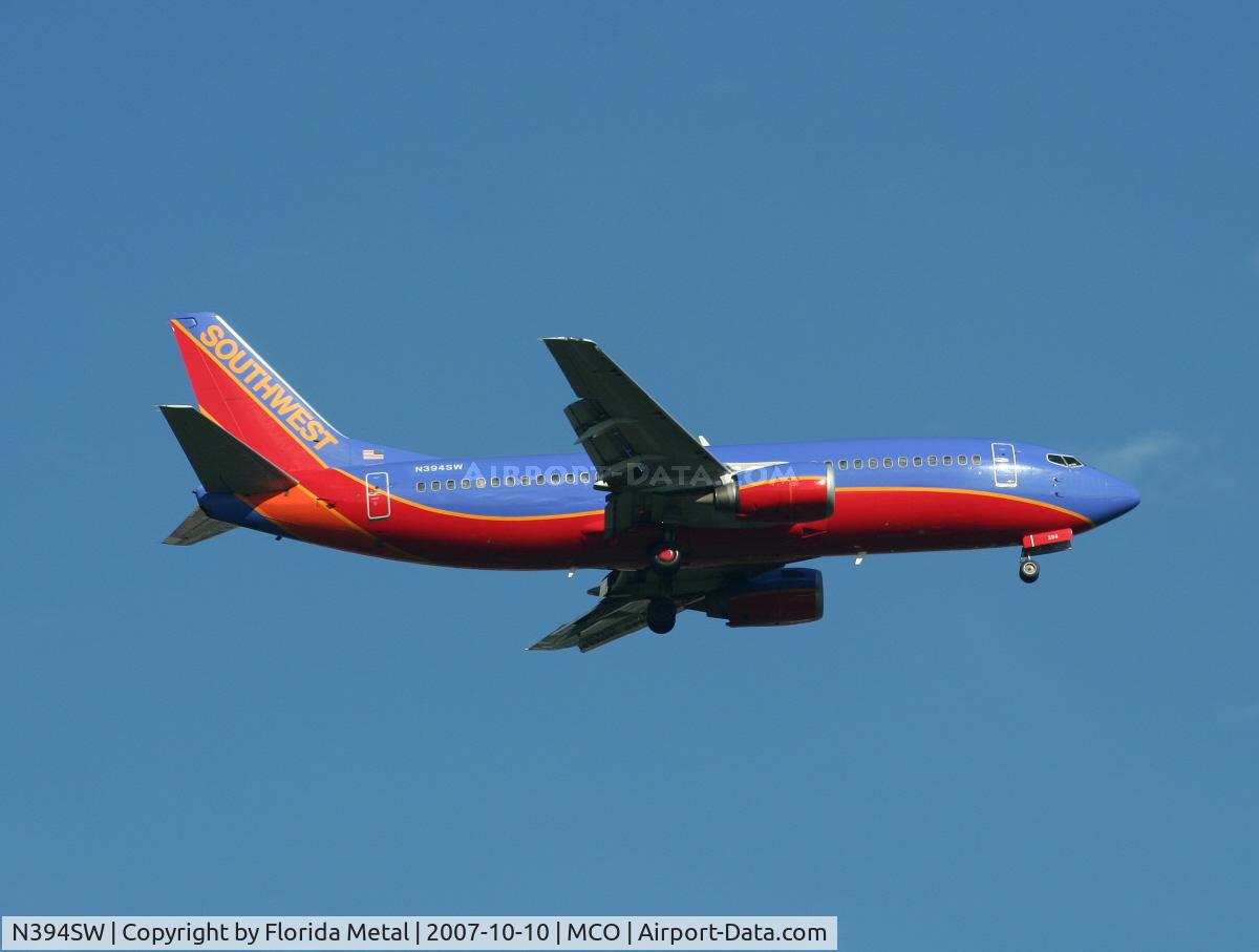 N394SW, 1994 Boeing 737-3H4 C/N 27380, Southwest