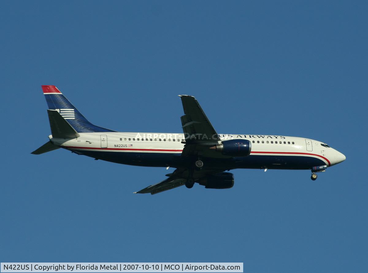 N422US, 1989 Boeing 737-401 C/N 23989, US Airways