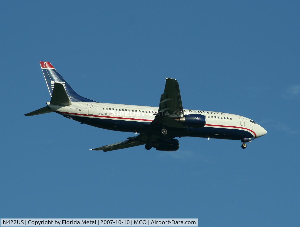 N422US, 1989 Boeing 737-401 C/N 23989, US Airways