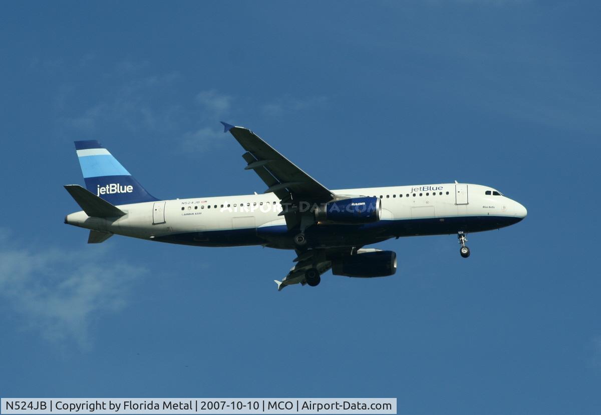 N524JB, 2001 Airbus A320-232 C/N 1528, Jet Blue