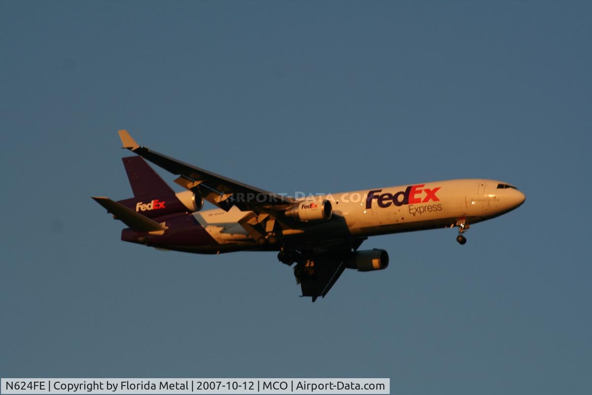 N624FE, 1990 McDonnell Douglas MD-11 C/N 48443, Fed Ex