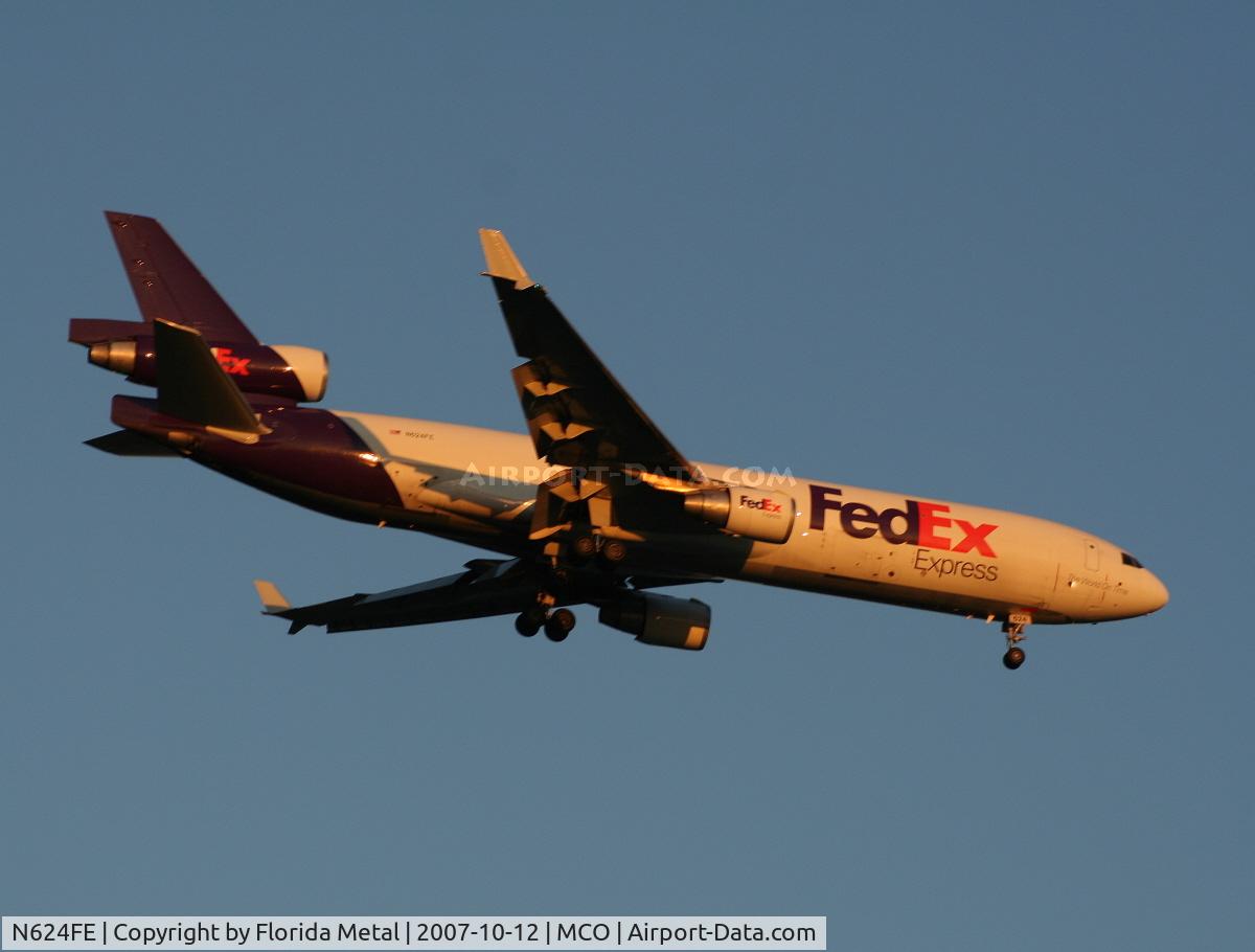 N624FE, 1990 McDonnell Douglas MD-11 C/N 48443, Fed Ex