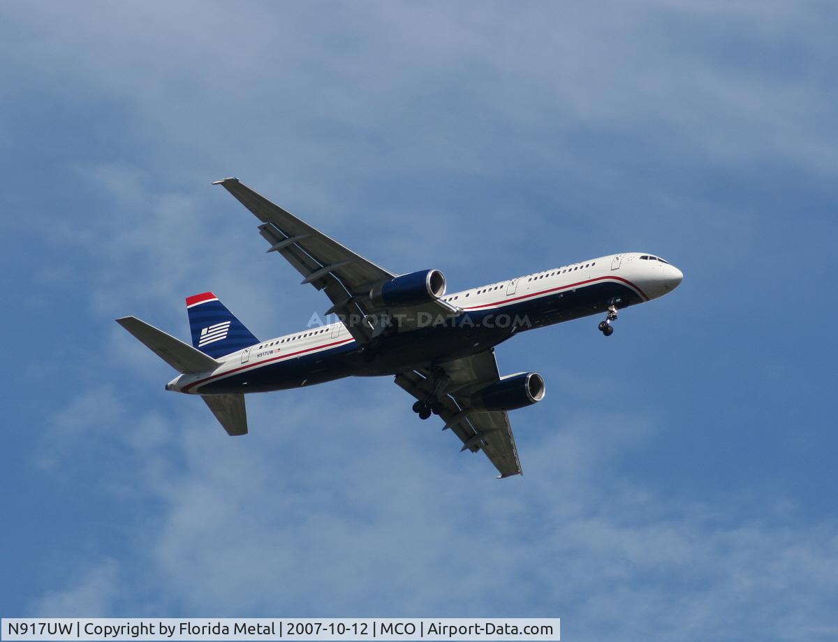 N917UW, 1982 Boeing 757-225 C/N 22193, US Airways