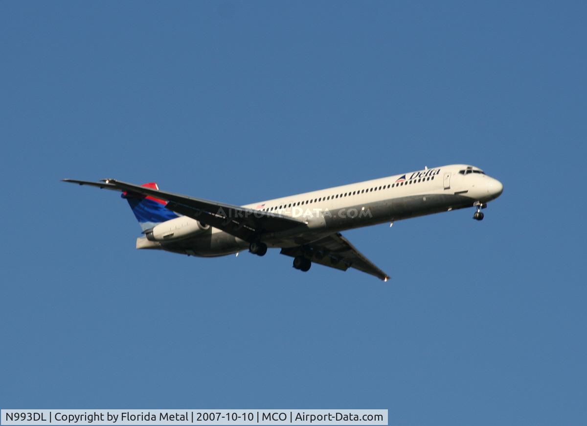 N993DL, 1991 McDonnell Douglas MD-88 C/N 53345, Delta