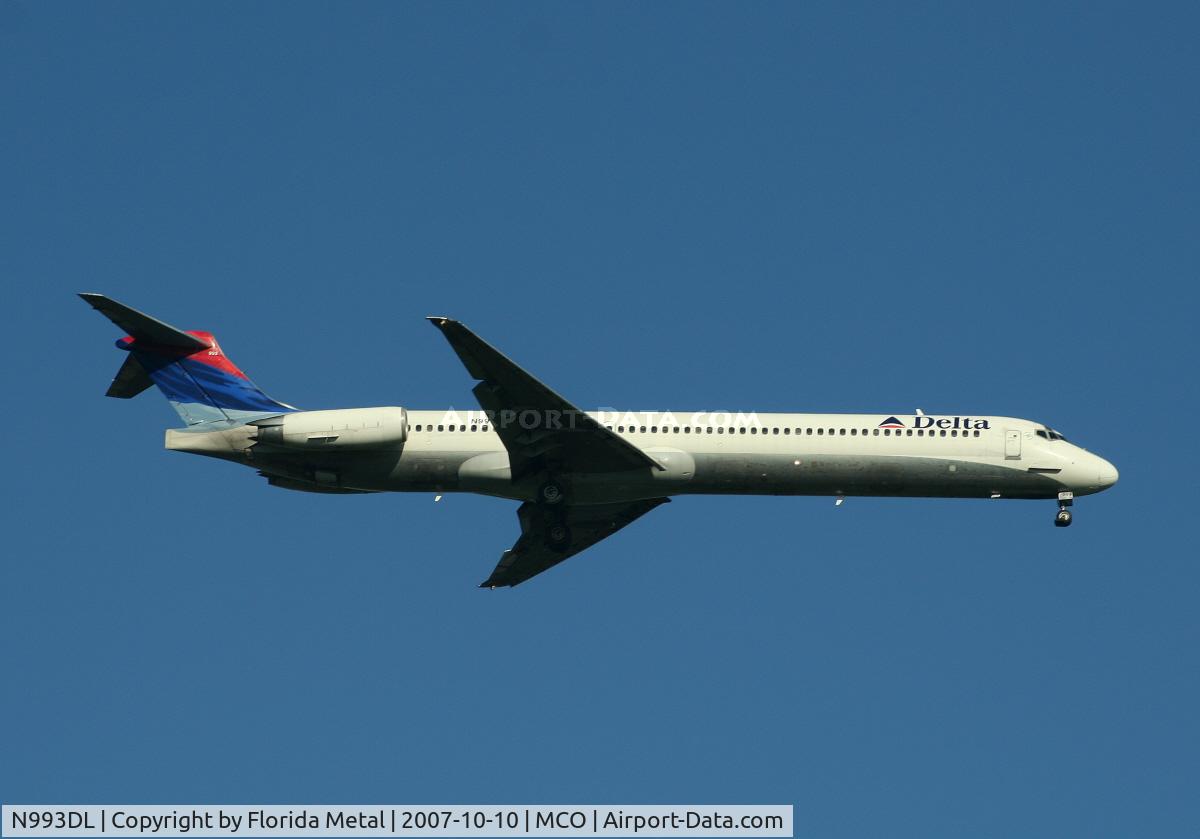 N993DL, 1991 McDonnell Douglas MD-88 C/N 53345, Delta