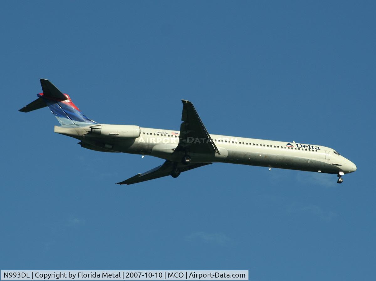 N993DL, 1991 McDonnell Douglas MD-88 C/N 53345, Delta