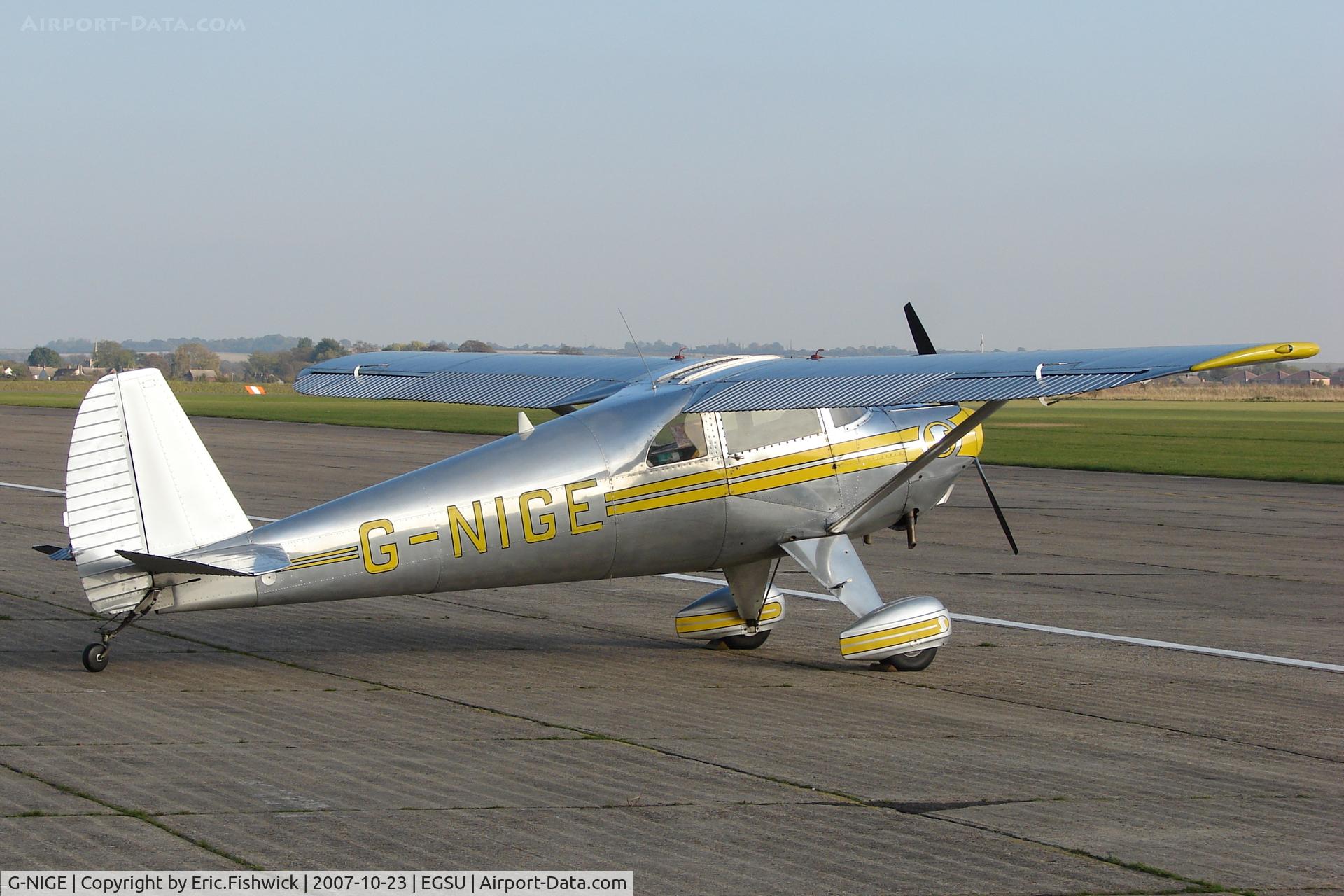 G-NIGE, 1946 Luscombe 8E Silvaire C/N 3525, 2. G-NIGE at Duxford