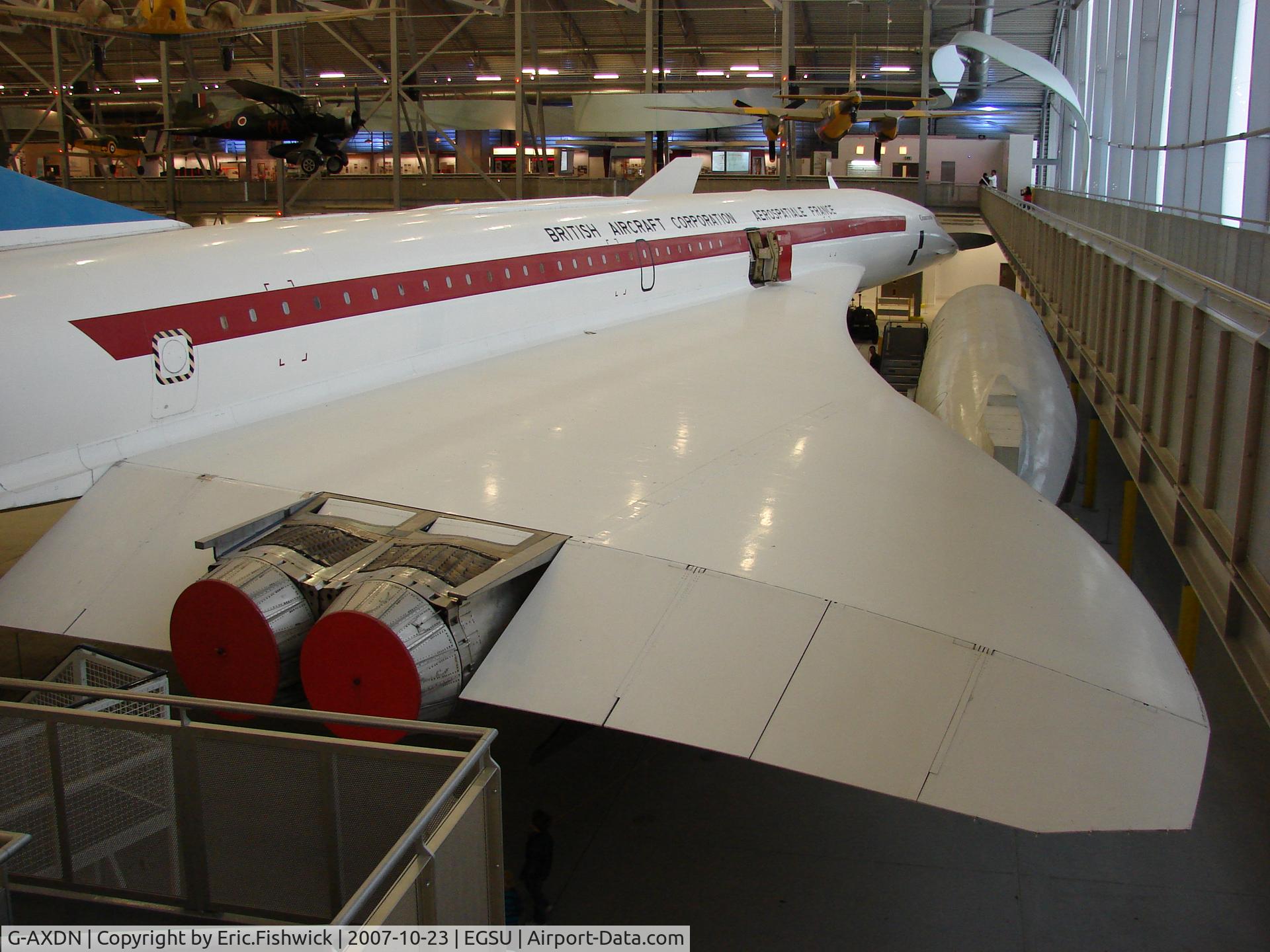 G-AXDN, 1968 Aerospatiale-BAC Concorde Prototype C/N 01/13522, 2. G-AXDN - Concorde in The Airspace Hanger at the Imperial War Museum, Duxford.
