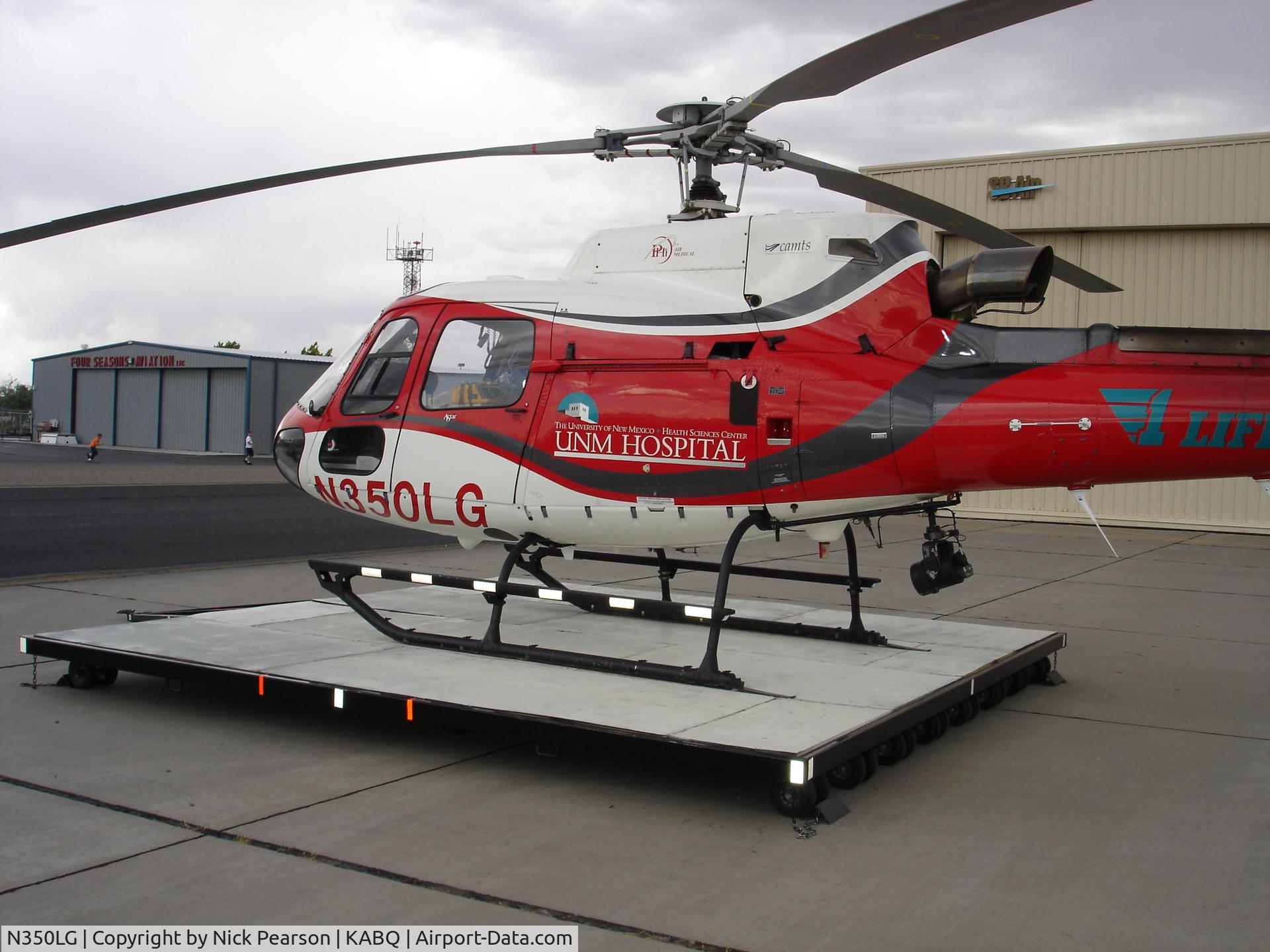 N350LG, 2003 Eurocopter AS-350B-3 Ecureuil Ecureuil C/N 3690, UNM Hospital LIFEGUARD Helicopter