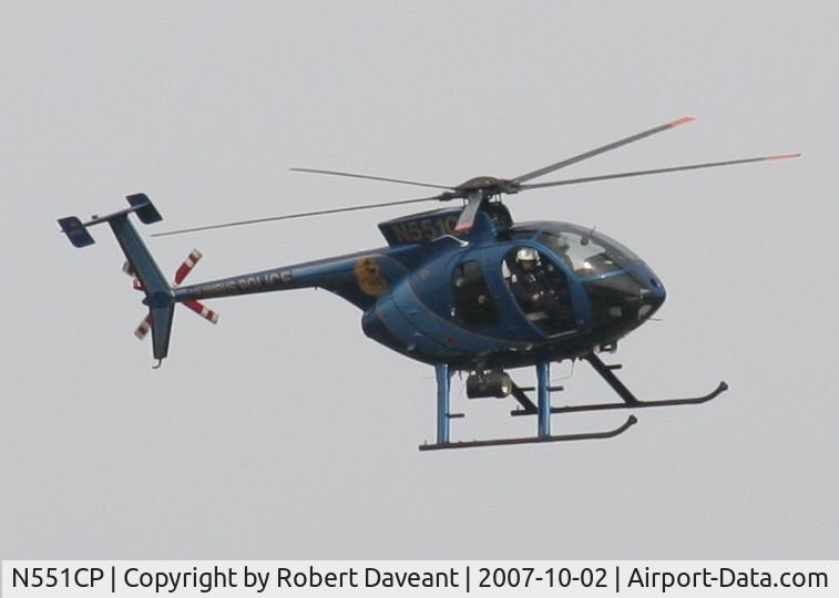 N551CP, 2006 MD Helicopters 369E C/N 0571E, Taken in Downtown Columbus, Ohio