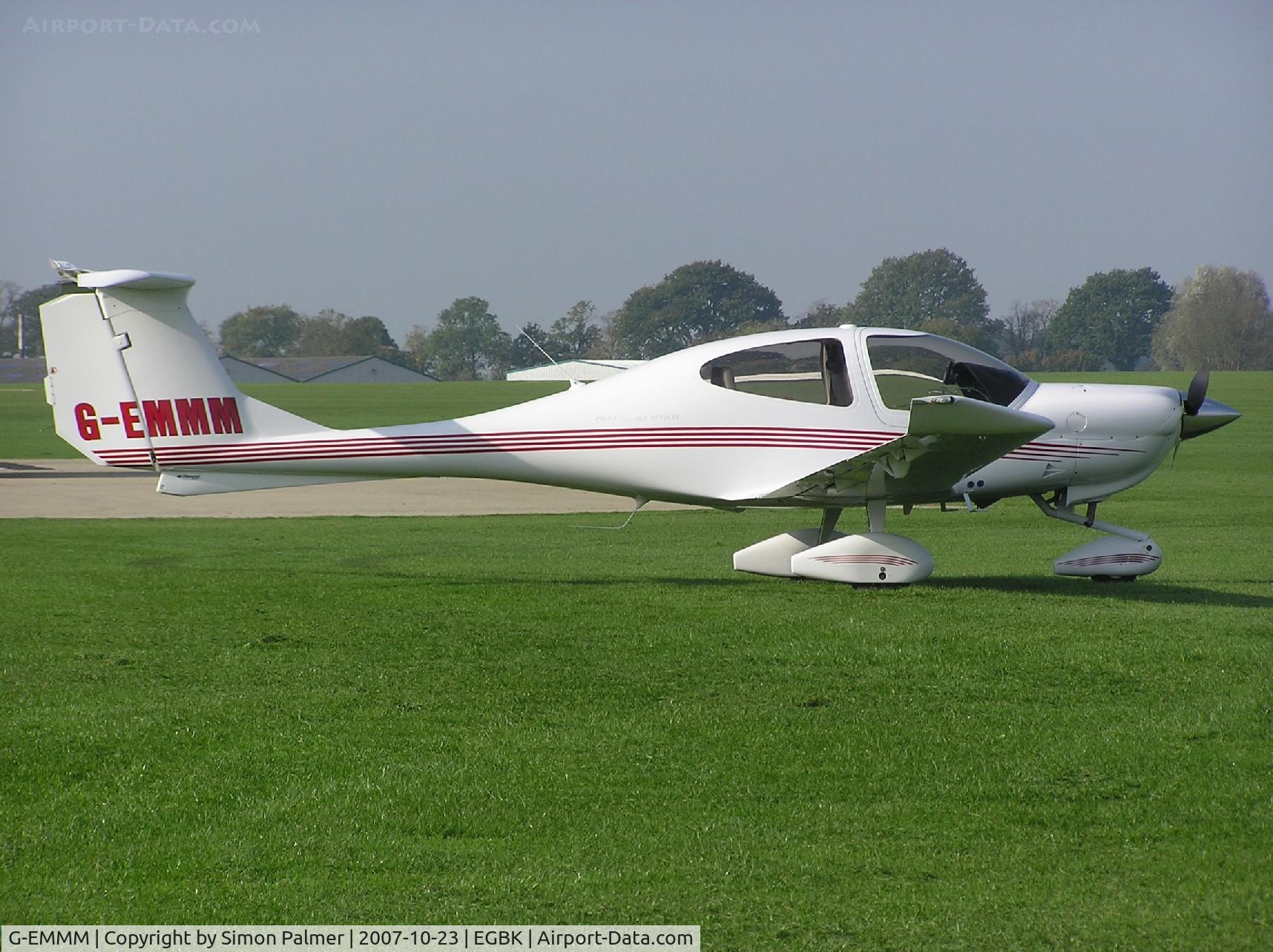 G-EMMM, 2007 Diamond DA-40 Diamond Star C/N 40.753, DA40 visiting Sywell