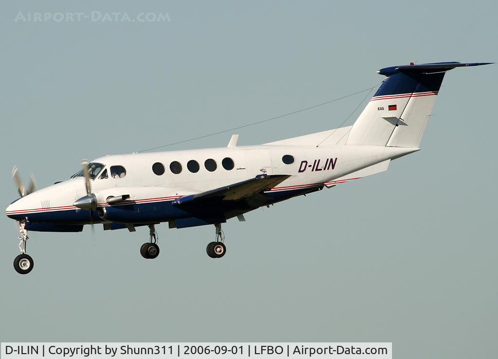 D-ILIN, 1979 Beech 200 Super King Air C/N BB-545, Landing rwy 14L