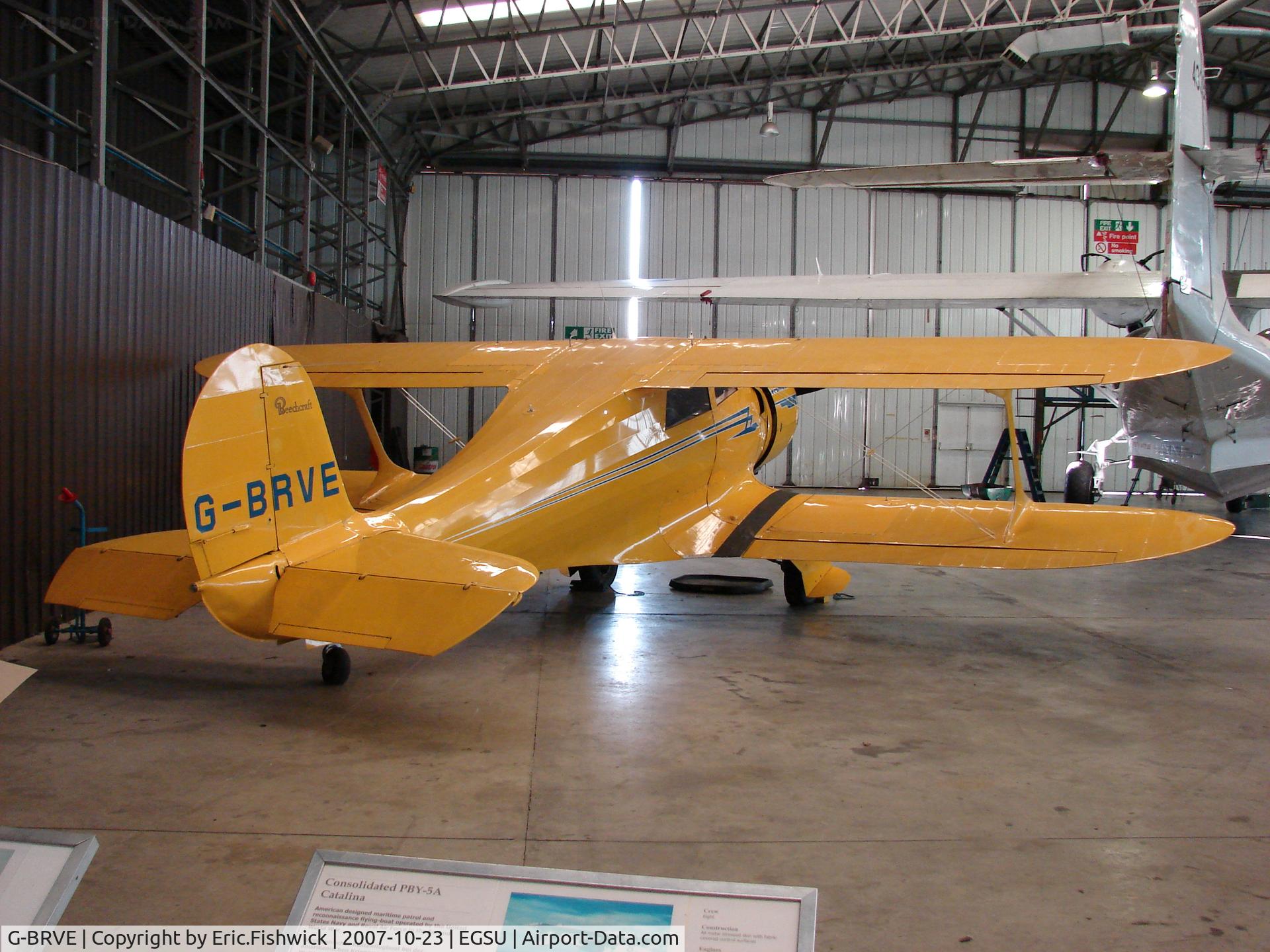 G-BRVE, 1945 Beech D17S Staggerwing C/N 6701, 2. The Staggerwing at Duxford