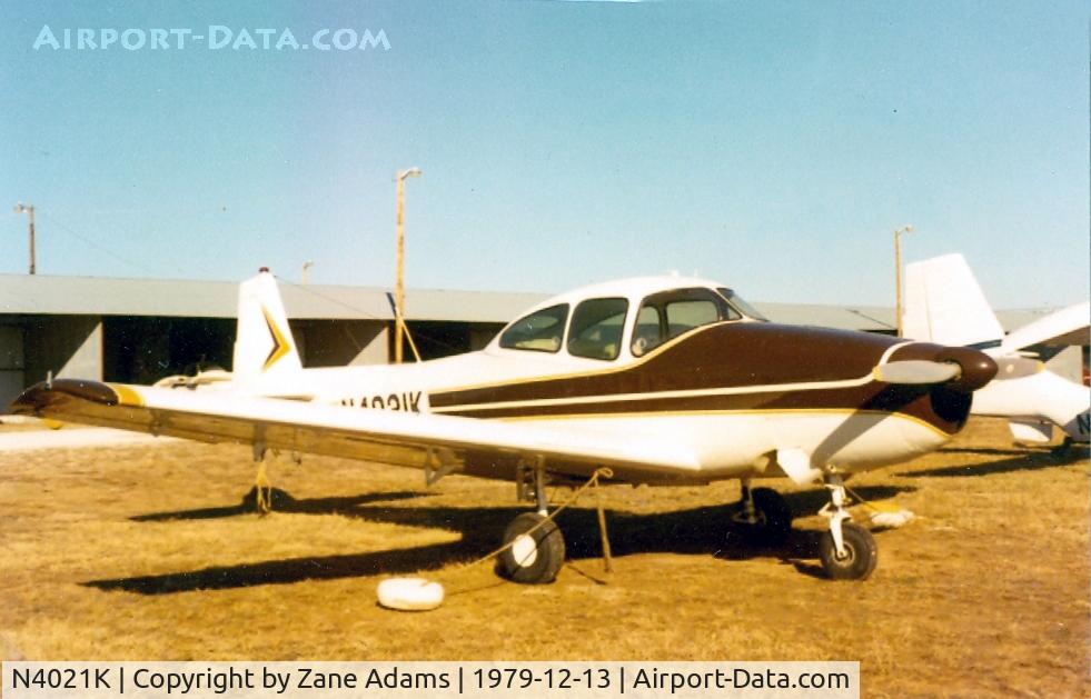 N4021K, North American Navion (NA-145) C/N NAV-4-1021, At the former Mangham Airport, North Richland Hills, TX
