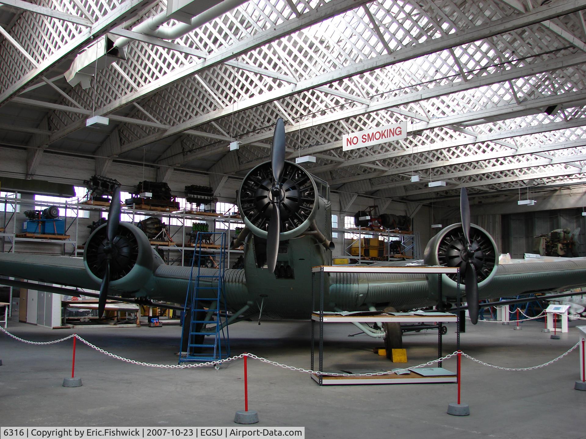 6316, Junkers (AAC) AAC-1 Toucan (Ju-52) C/N 255, 3. Junkers Ju-52 3m at The Imperial War Museum, Duxford