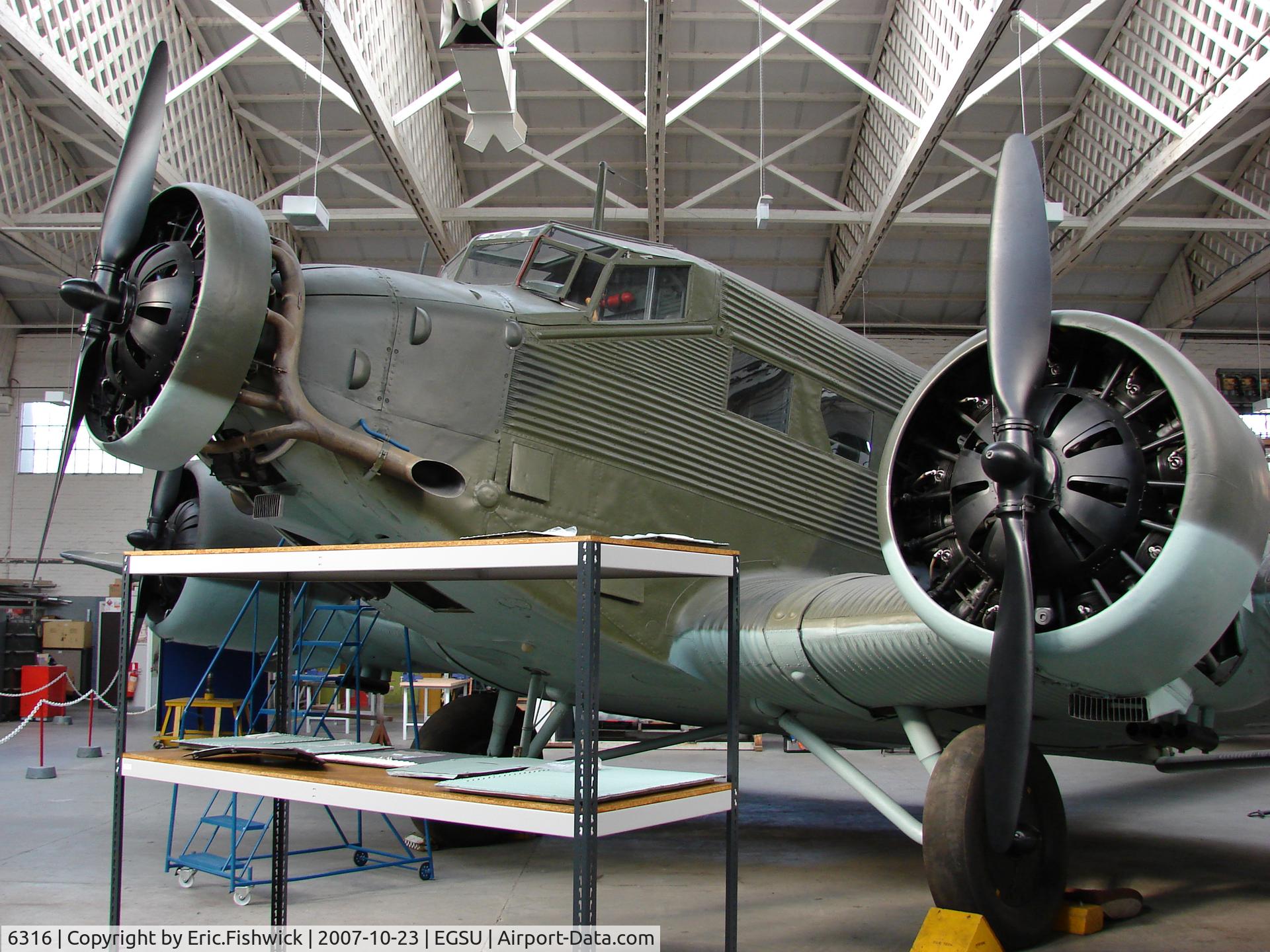 6316, Junkers (AAC) AAC-1 Toucan (Ju-52) C/N 255, 3. Junkers Ju-52 3m at The Imperial War Museum, Duxford