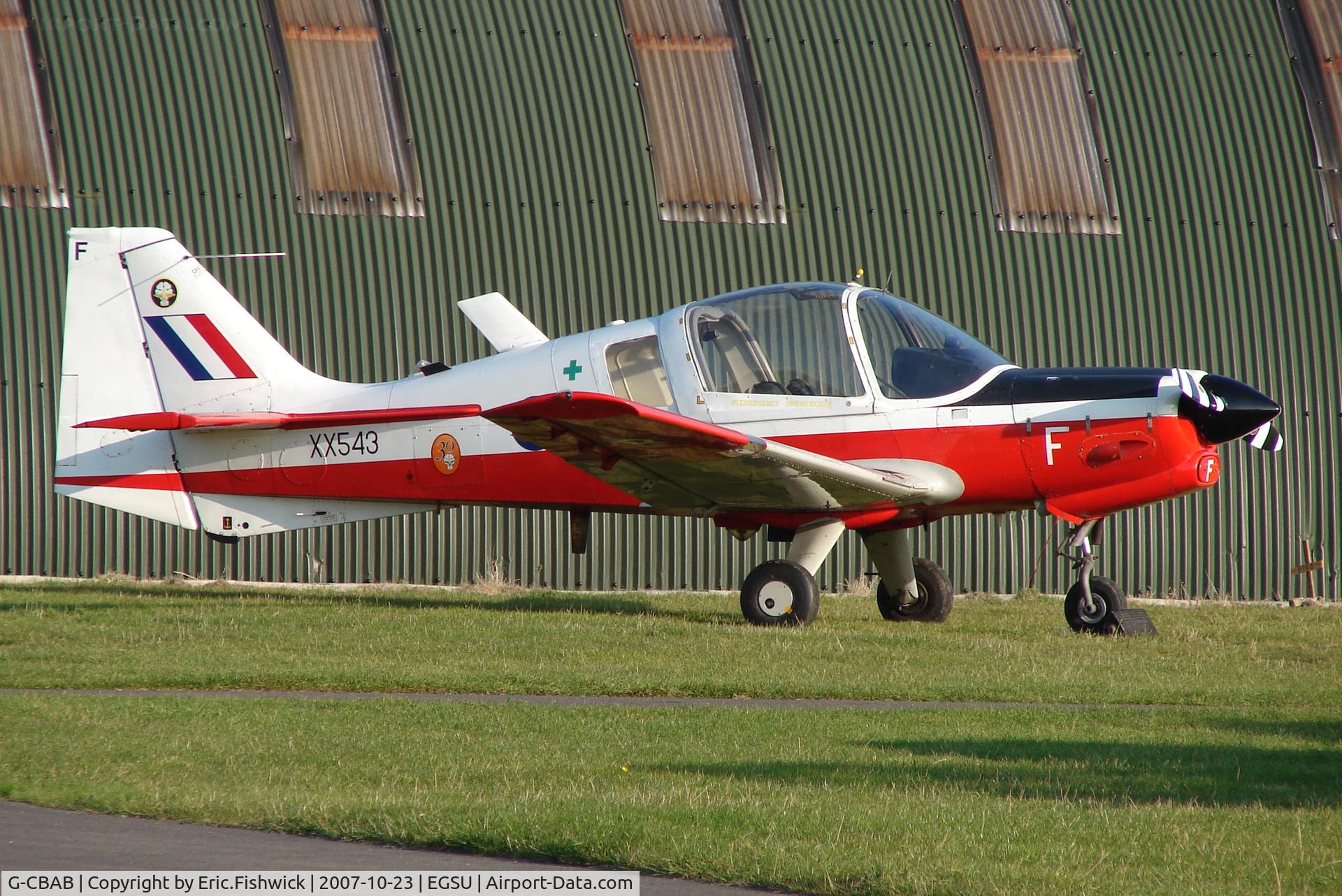 G-CBAB, 1973 Scottish Aviation Bulldog T.1 C/N BH.120/235, 3. XX543 RAF Scottish Aviation T1 Bulldog at at The Imperial War Museum, Duxford