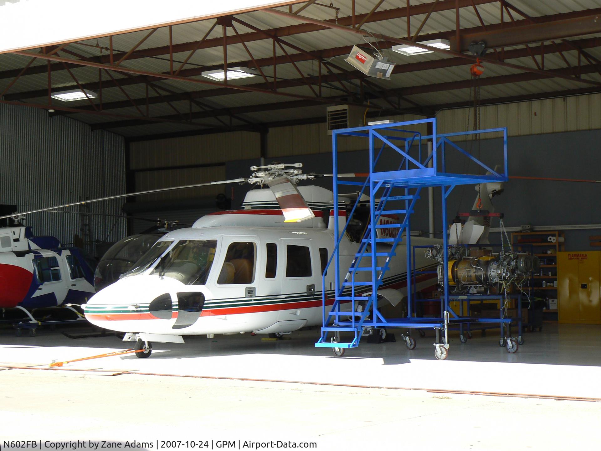 N602FB, 2007 Agusta A-119 Koala C/N 14528, IN the hanger at Grand Prairie Muni