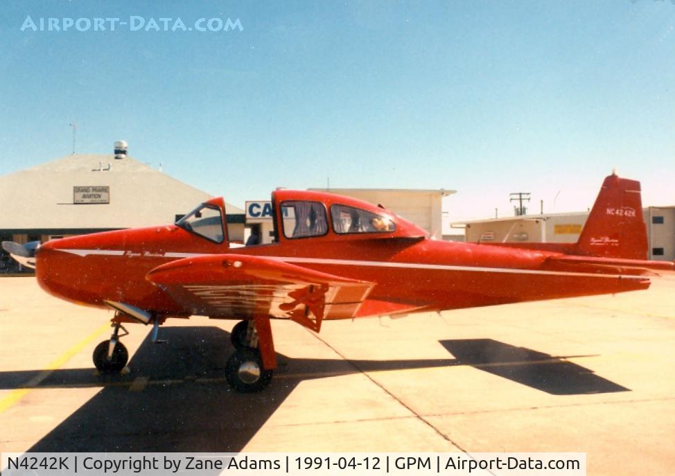 N4242K, 1948 Ryan Navion C/N NAV-4-1242, On the ramp at Grand Prairie Muni